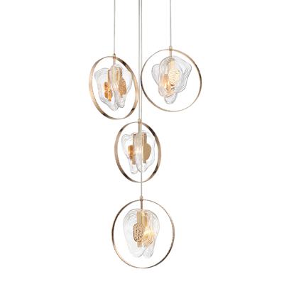 Подвесной светильник Delight Collection Подвесной светильник P60669-4 gold/clear арт. P60669-4 gold/clear