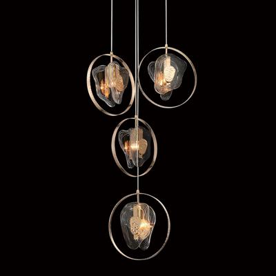 Подвесной светильник Delight Collection Подвесной светильник P60669-4 gold/clear арт. P60669-4 gold/clear