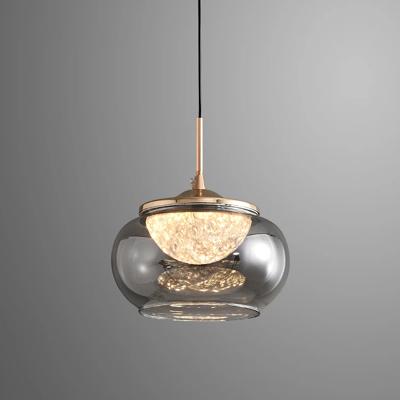 Подвесной светильник Delight Collection Подвесной светильник MT9128-1H gold/smoke арт. MT9128-1H gold/smoke
