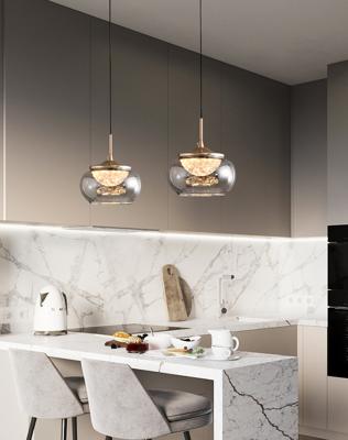 Подвесной светильник Delight Collection Подвесной светильник MT9128-1H gold/smoke арт. MT9128-1H gold/smoke