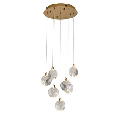 Подвесной светильник Delight Collection Подвесной светильник OD2440-7 gold/clear арт. OD2440-7 gold/clear