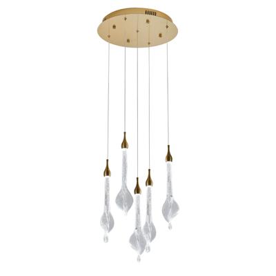Подвесной светильник Delight Collection Подвесной светильник OD2433-5 gold/clear арт. OD2433-5 gold/clear