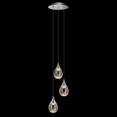 Подвесной светильник Delight Collection Подвесной светильник MD24001004-3A chrome/clear арт. MD24001004-3A chrome/clear