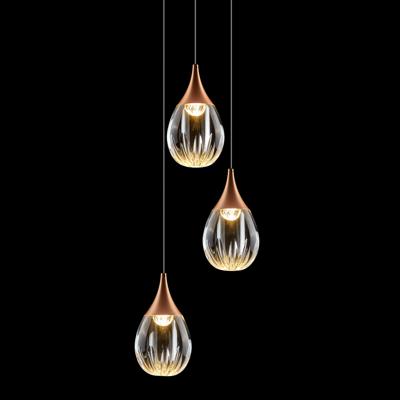 Подвесной светильник Delight Collection Подвесной светильник MD24001004-3A copper/clear арт. MD24001004-3A copper/clear