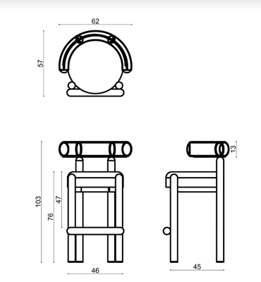 Стул барный Delight Collection Барный стул Bold арт. Bold Bar Chair