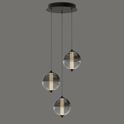 Подвесной светильник Delight Collection Подвесной светильник MD24022079-3A black/smoky арт. MD24022079-3A black/smoky