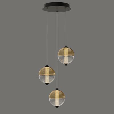 Подвесной светильник Delight Collection Подвесной светильник MD24022079-3A black/amber арт. MD24022079-3A black/amber