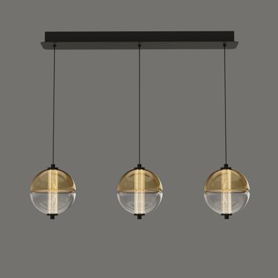 Подвесной светильник Delight Collection Подвесной светильник MD24022079-3B black/amber арт. MD24022079-3B black/amber