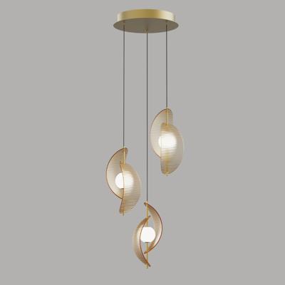 Подвесной светильник Delight Collection Подвесной светильник MD24030035-3A brass/amber арт. MD24030035-3A brass/amber