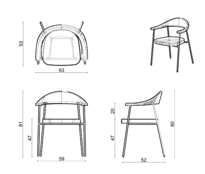 Стул Delight Collection Стул Olea арт. Olea Indoor Chair