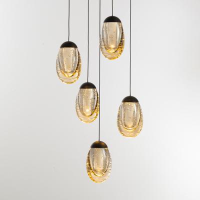 Подвесной светильник Delight Collection Подвесной светильник MD25090022-5A matt black/champagne арт. MD25090022-5A matt black/champagne
