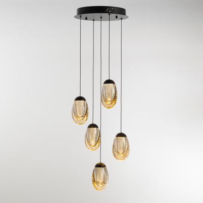 Подвесной светильник Delight Collection Подвесной светильник MD25090022-5A matt black/champagne арт. MD25090022-5A matt black/champagne