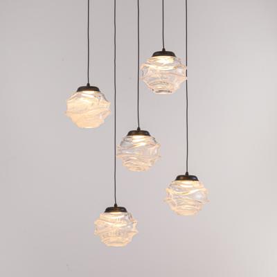 Подвесной светильник Delight Collection Подвесной светильник MD25030003-5A matt black/clear арт. MD25030003-5A matt black/clear