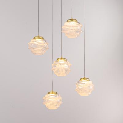 Подвесной светильник Delight Collection Подвесной светильник MD25030003-5A gold/clear арт. MD25030003-5A gold/clear