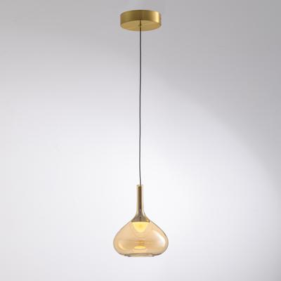 Подвесной светильник Delight Collection Подвесной светильник MD25001005-1A brass/amber арт. MD25001005-1A brass/amber