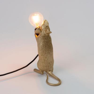 Лампа Seletti Настольная лампа Mouse Lamp Standing GOLD USB арт. 15230