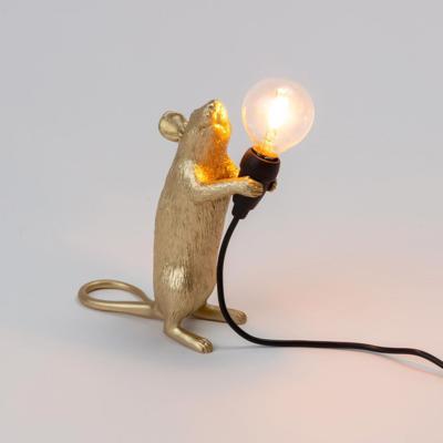 Лампа Seletti Настольная лампа Mouse Lamp Standing GOLD USB арт. 15230