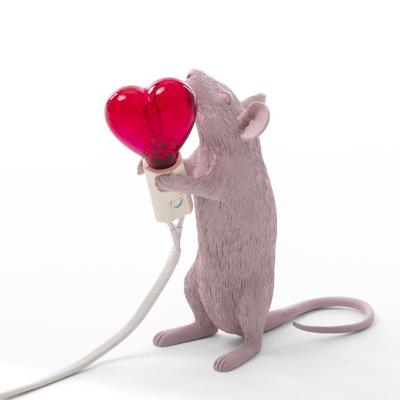 Лампа Seletti Настольная лампа Mouse Lamp Love Edition USB арт. 15220SV