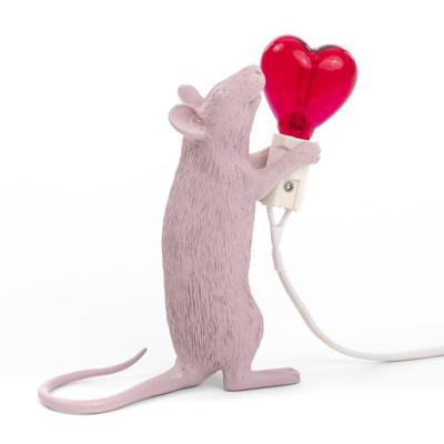 Лампа Seletti Настольная лампа Mouse Lamp Love Edition USB арт. 15220SV