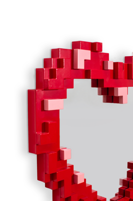Зеркало Seletti Зеркало Pixel Heart арт. 17055