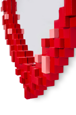Зеркало Seletti Зеркало Pixel Heart арт. 17055