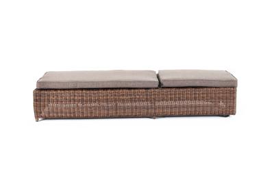 Шезлонг 4SIS "Рим" шезлонг с подушкой, цвет коричневый арт. YH-L1032W-1 brown