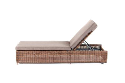 Шезлонг 4SIS "Рим" шезлонг с подушкой, цвет коричневый арт. YH-L1032W-1 brown