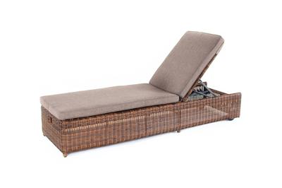 Шезлонг 4SIS "Рим" шезлонг с подушкой, цвет коричневый арт. YH-L1032W-1 brown