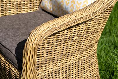 Лаунж зона 4SIS "Равенна" лаунж-зона из искусственного ротанга, цвет соломенный арт. RS2C2T-4-SET