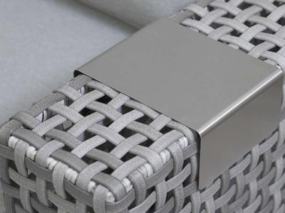 Лаунж зона 4SIS "Тито" лаунж-зона из искусственного ротанга, цвет серый (К) арт. TS3C2T-4-SET gray