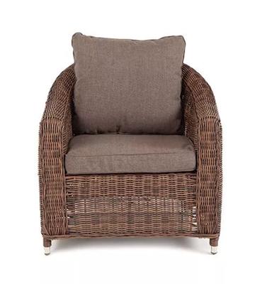 Кресло 4SIS "Кон Панна" кресло из искусственного ротанга, цвет коричневый арт. YH-C1808W brown