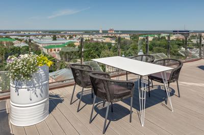 Стол 4SIS "Руссо" обеденный стол из HPL 150х80см, цвет молочный арт. WHITE-150-80-SHT-TU10 white