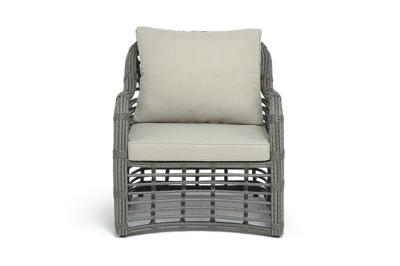 Кресло 4SIS "Ницца" кресло из искусственного ротанга, цвет серый арт. YH-C1230W Grey