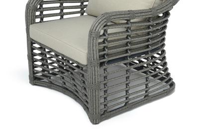 Кресло 4SIS "Ницца" кресло из искусственного ротанга, цвет серый арт. YH-C1230W Grey