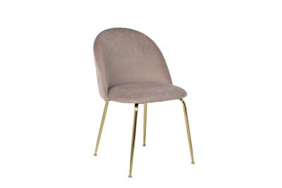 Мебель Garda Decor 30C-301-1G BG Стул велюр бежевый, мет.ножки 50*53*77см арт. 30C-301-1G BG