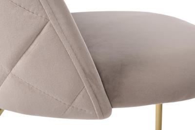 Мебель Garda Decor 30C-301-1G BG Стул велюр бежевый, мет.ножки 50*53*77см арт. 30C-301-1G BG