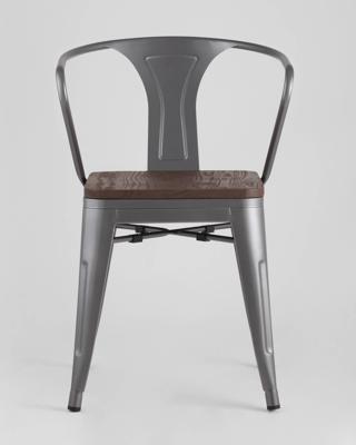 Стул Stool Group Стул TOLIX ARM WOOD с подлокотниками серебристый арт. УТ000001861