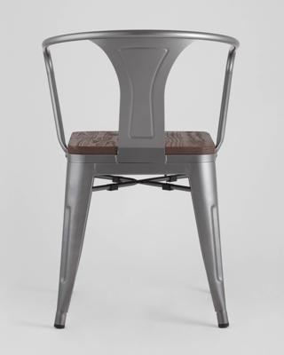 Стул Stool Group Стул TOLIX ARM WOOD с подлокотниками серебристый арт. УТ000001861