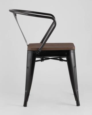 Стул Stool Group Стул TOLIX ARM WOOD с подлокотниками черный арт. УТ000001862