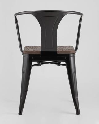 Стул Stool Group Стул TOLIX ARM WOOD с подлокотниками черный арт. УТ000001862