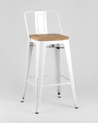 Стул полубарный Stool Group Стул полубарный TOLIX WOOD со спинкой белый глянцевый арт. УТ000001190