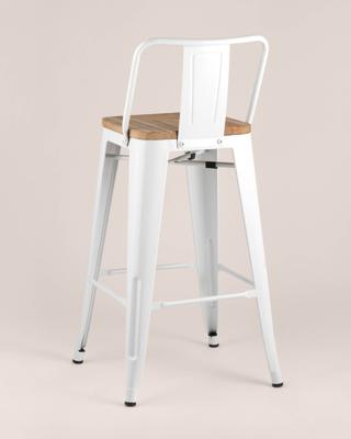 Стул полубарный Stool Group Стул полубарный TOLIX WOOD со спинкой белый глянцевый арт. УТ000001190