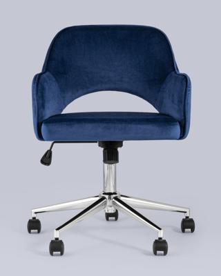 Кресло компьютерное Stool Group Кресло компьютерное Кларк велюр синий арт. УТ000005057