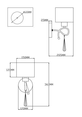 Бра Moderli Бра Moderli V2570-1W Chilly арт. УТ000021548