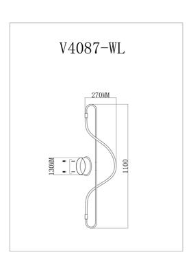 Бра Moderli Настенный светодиодный светильник Moderli V4087-WL True арт. УТ000026046