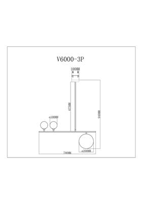 Подвесной светильник Moderli Подвесной светильник Moderli V6000-3P Sheman арт. УТ000026082