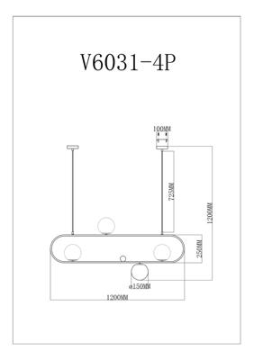Подвесной светильник Moderli Подвесной светильник Moderli V6031-4P Krona арт. УТ000026089