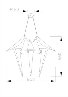 Подвесной светильник Moderli Подвесной светодиодный светильник Moderli V3071-3PL origami Birds 3*LED*6W арт. УТ000024012