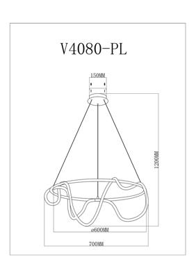 Подвесной светильник Moderli Подвесной светодиодный светильник Moderli V4080-PL True арт. УТ000026039