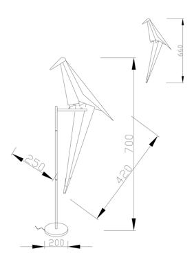 Лампа Moderli Светодиодная настольная лампа Moderli V3074-1TL origami Birds 1*LED*6W арт. УТ000024017